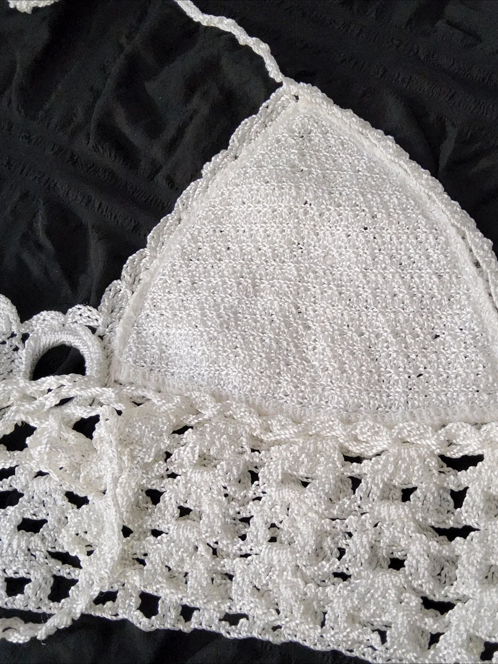 Women's  Crochet Pants And Crop Top